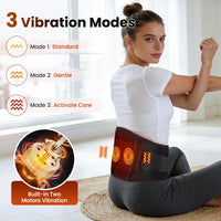 Cordless Heated Lumbar Massage Belt for Back Pain & Period Relief