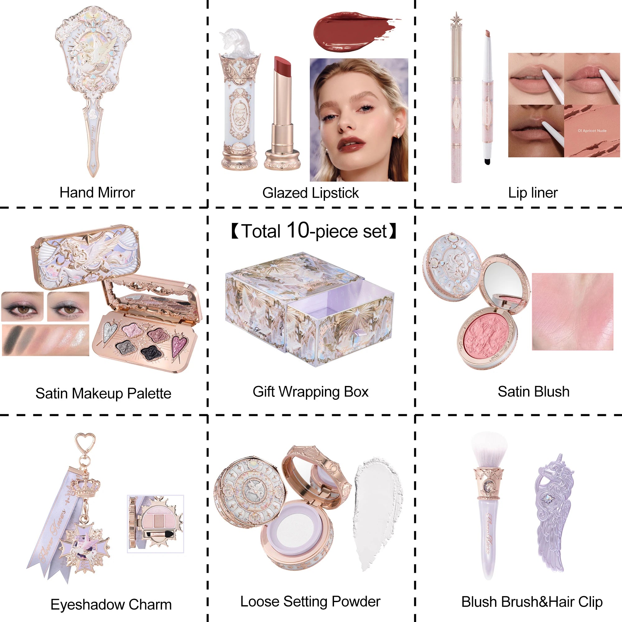 Unicorn Fantasy Luxury Makeup Gift Set - 15