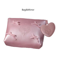 Quilted Pink Cosmetic Handbag for Daily Essentials