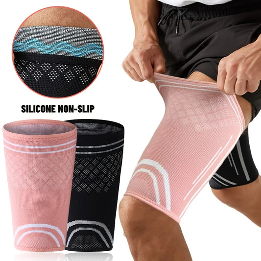 Elastic Thigh Compression Sleeve for Sports and Muscle Support