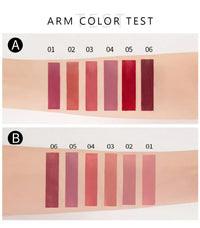 6-Piece Waterproof Matte Liquid Lipstick Set