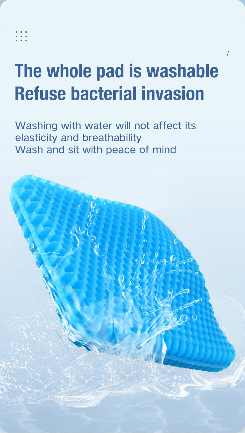 Honeycomb Gel Seat Cushion for Pressure Relief and Posture - 14