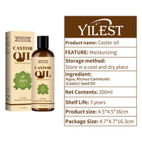 Pure Castor Oil for Hair Growth and Eyelash Conditioning