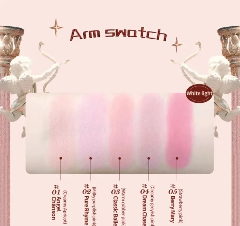 Embossed Strawberry Rococo Makeup Blush Powder - 12