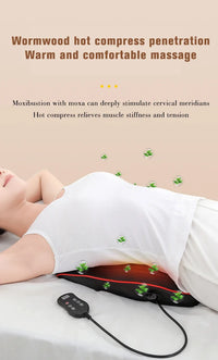 Electric Heated Shiatsu Neck and Back Massage Pillow