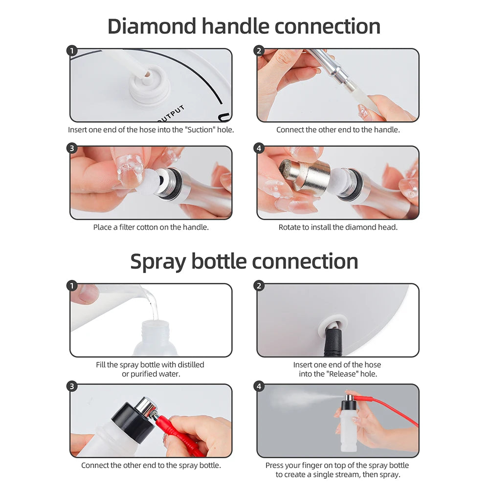3-in-1 Professional Diamond Microdermabrasion Facial Machine - 5