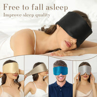 Silk Sleep Mask with Adjustable Strap for Deep Relaxation