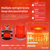 Red Light Heated Body Support Massage Wrap