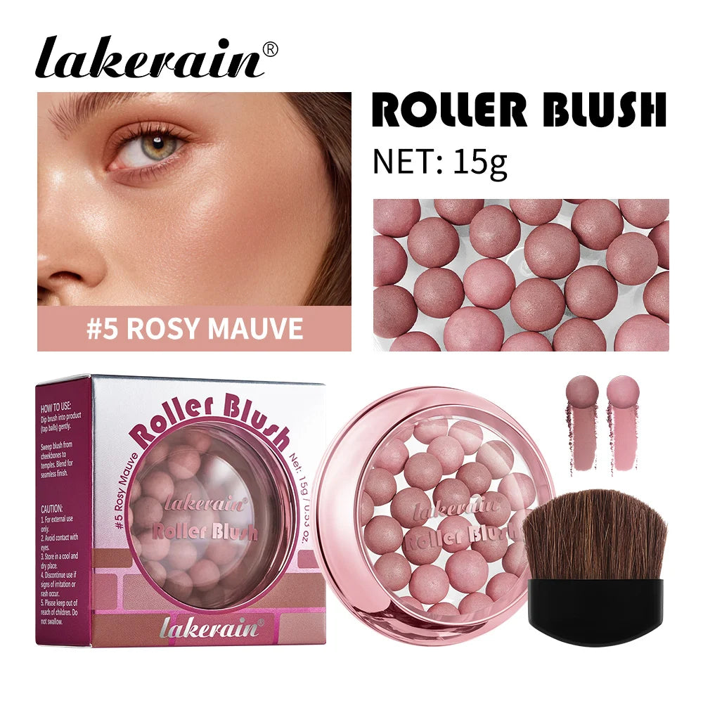 Long-Lasting Shimmering Pearl Blush Powder Beads - 21