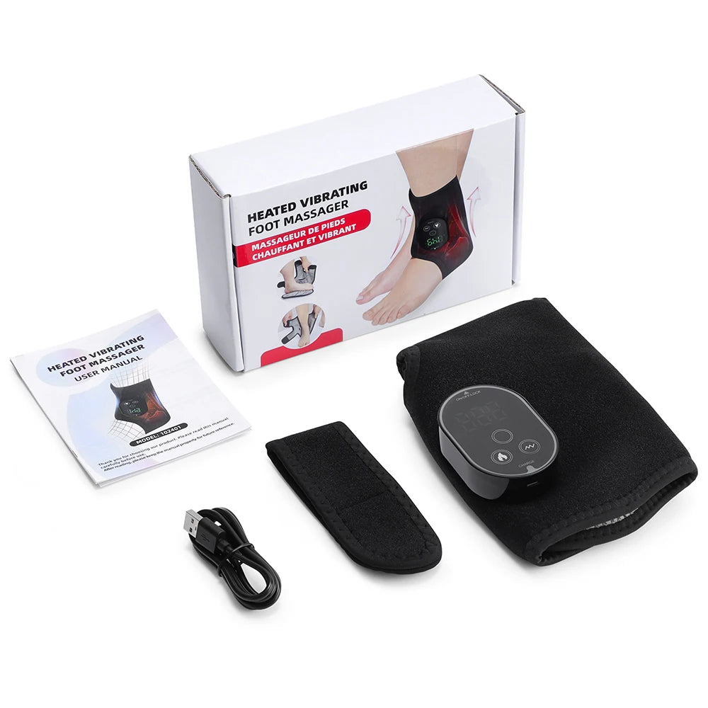 Portable Heated Vibration Leg and Foot Massager - 13