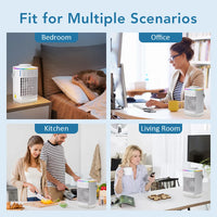 Portable Desktop Air Cooler and Humidifier Fan