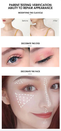 Shimmering High-Gloss Pearlescent Face and Eye Highlighter