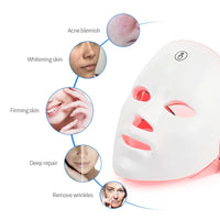 7-Color LED Photon Light Therapy Facial Mask