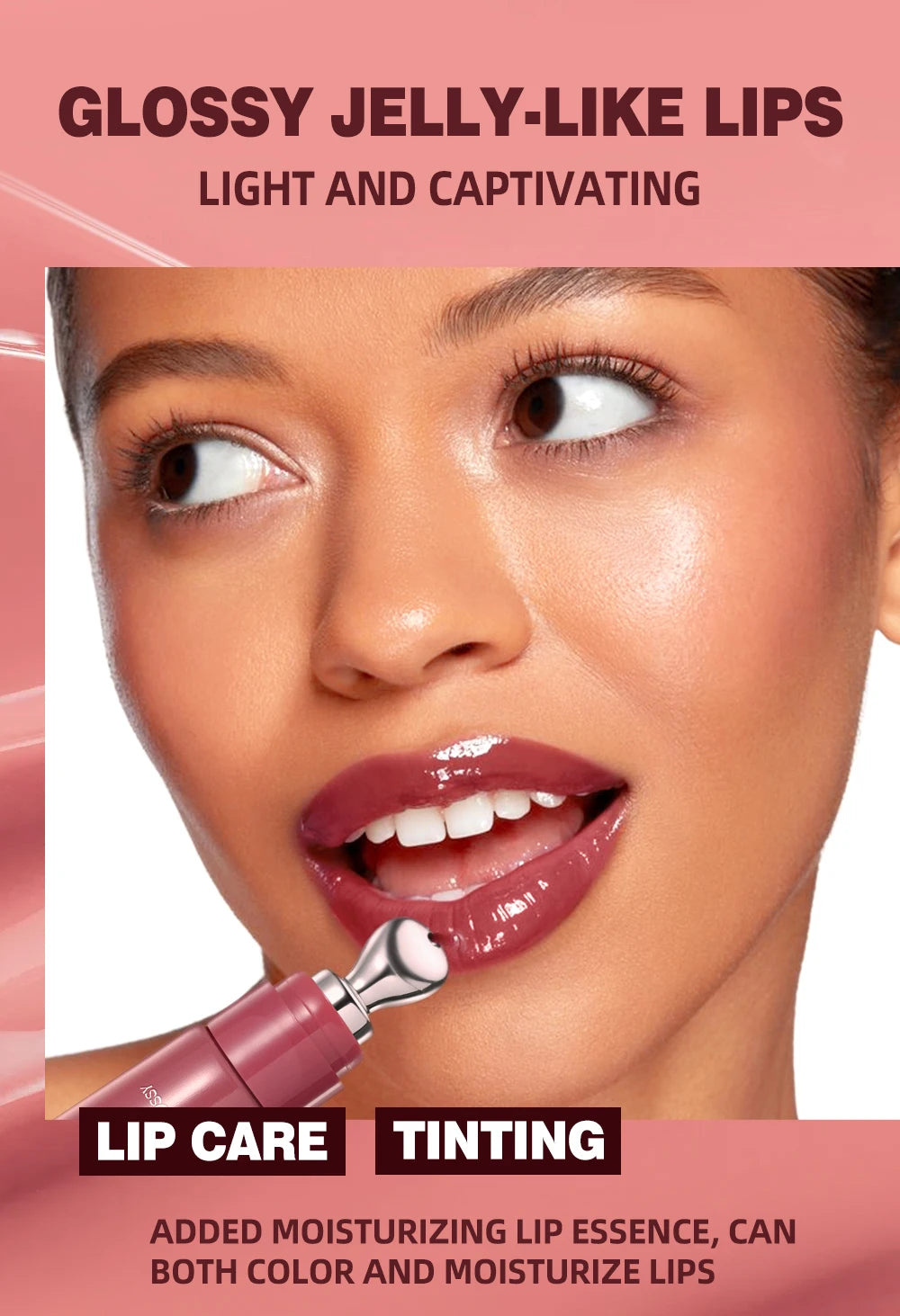 Hydrating Crystal Jelly Lip Gloss for Mirror-Finish Shine - 8