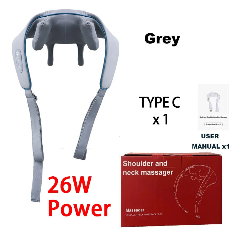 Portable Shiatsu Neck and Shoulder Massager - 16