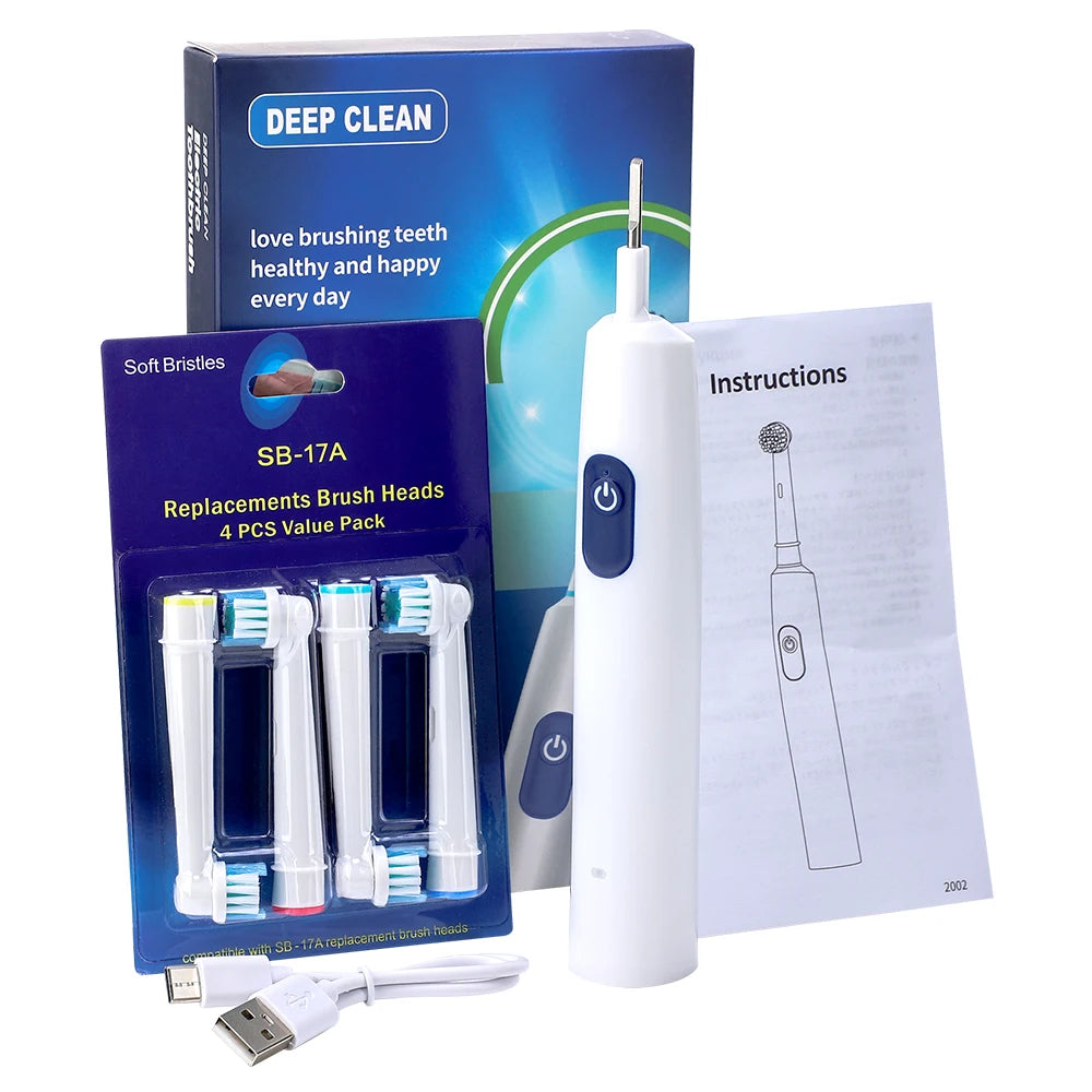 Professional Ultrasonic Dental Scaler and Electric Toothbrush Set - 21