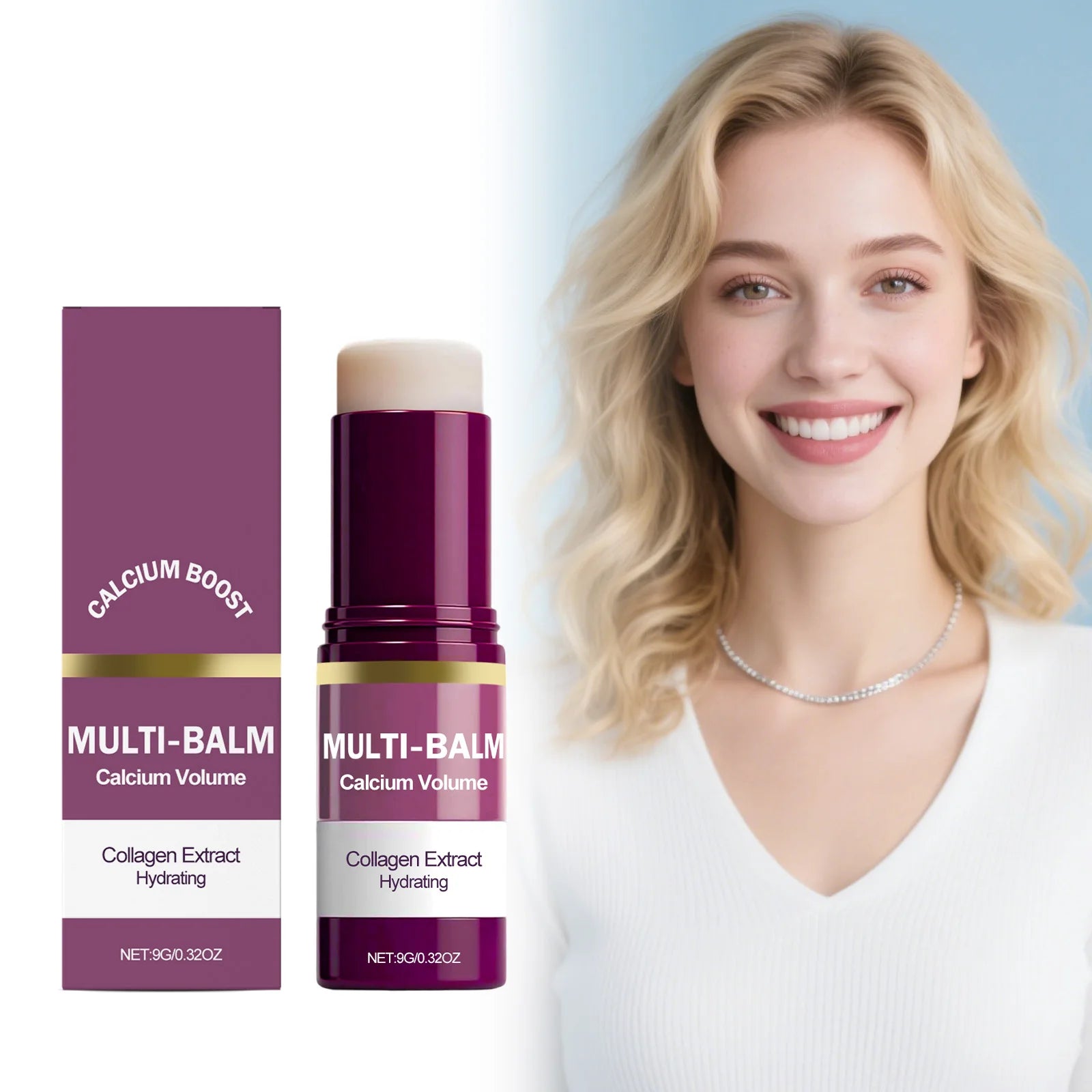 Collagen Calcium Hydrating Multi-Balm Stick for Face and Lips - 6