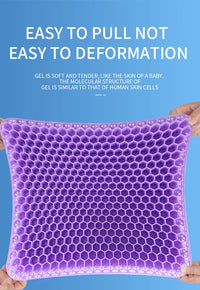 Breathable Honeycomb Gel Seat Cushion for Pain Relief