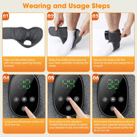 Heated Ankle Vibration Massager for Pain Relief