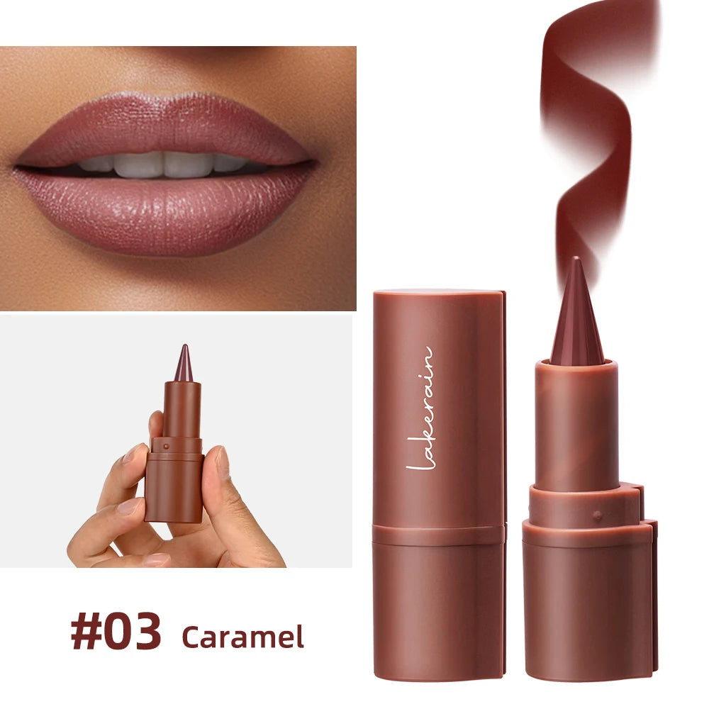 2-in-1 Waterproof Matte Lip Liner and Lipstick Crayon - 32