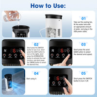 Portable USB Desktop Air Cooler and Humidifier