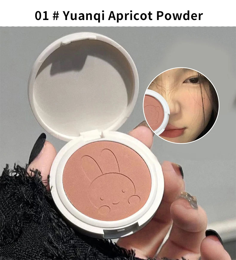 Matte Rabbit Face Blush Powder for Natural Makeup - 16
