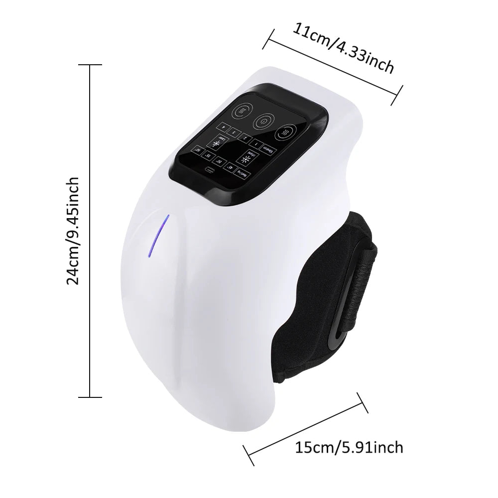 Cordless Heated Knee Massager with Vibration and Infrared Therapy - 13