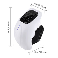 Cordless Heated Knee Massager with Vibration and Infrared Therapy