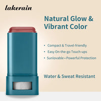 SPF 50 Tinted Sunscreen Blush Stick for Cheeks and Lips