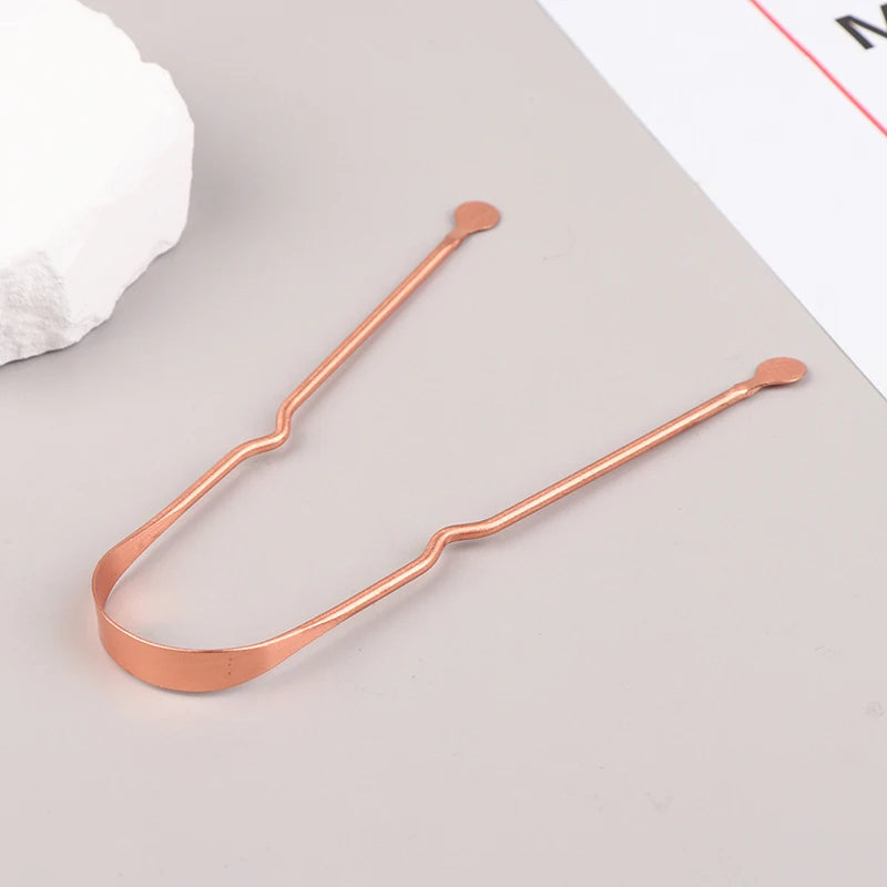 Pure Copper Tongue Scraper for Fresh Breath - 9