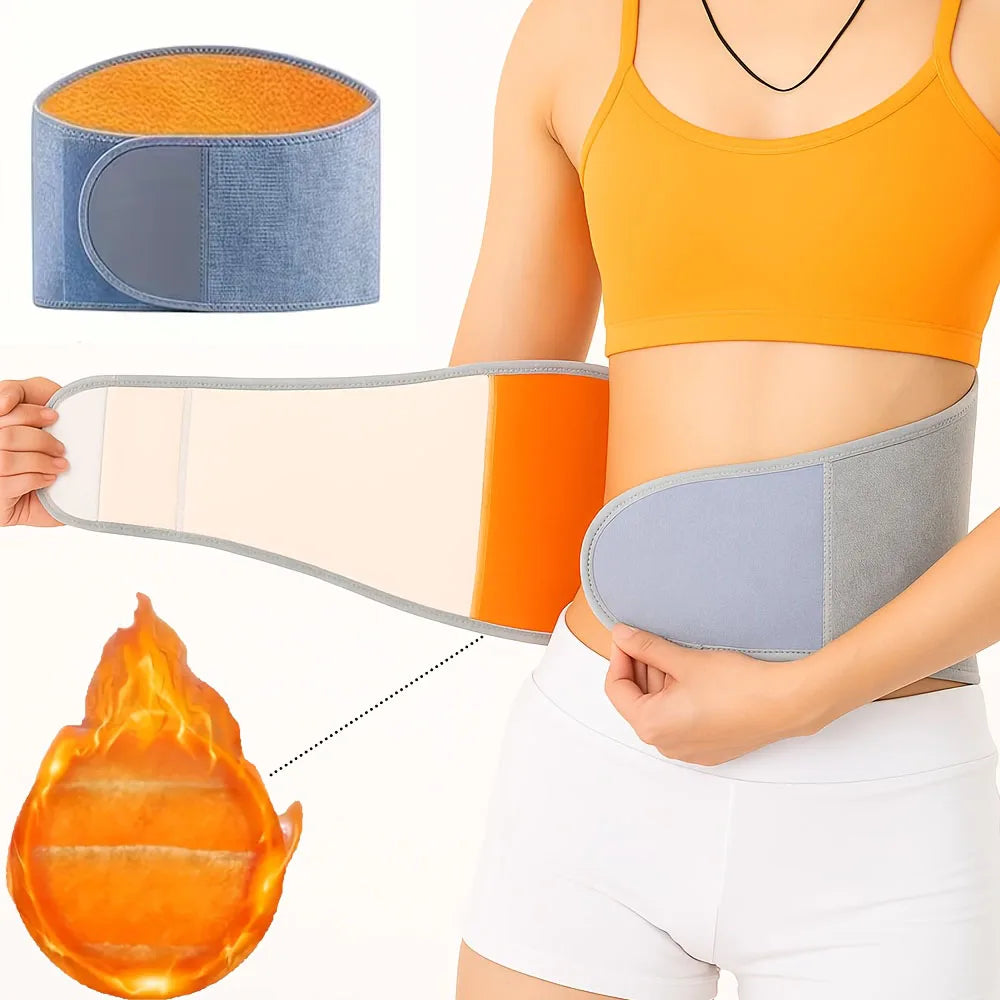 Thermal Fleece Waist Support Belt for Cold Weather