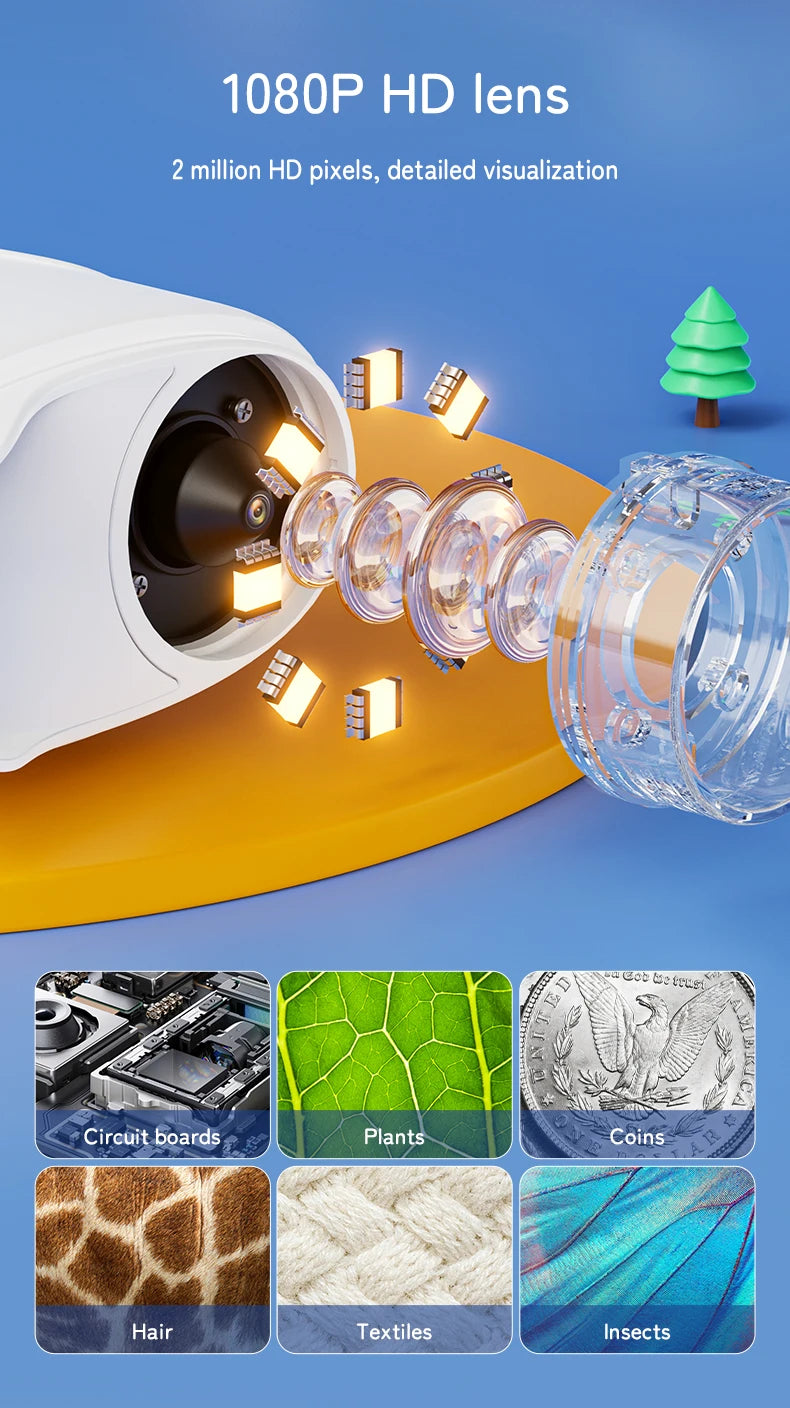 Portable Digital Microscope for Kids STEM Learning - 10