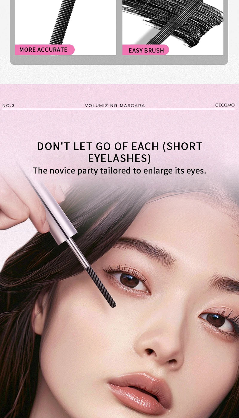 Volumizing Waterproof Steel Tube Mascara for Long-Lasting Lashes - 9