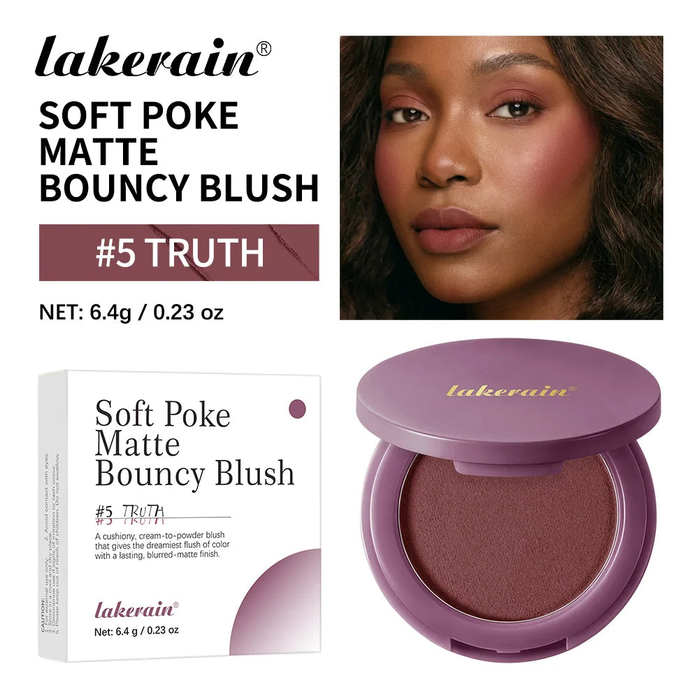 Matte Bouncy Cream-to-Powder Blush for Natural Glow - 24