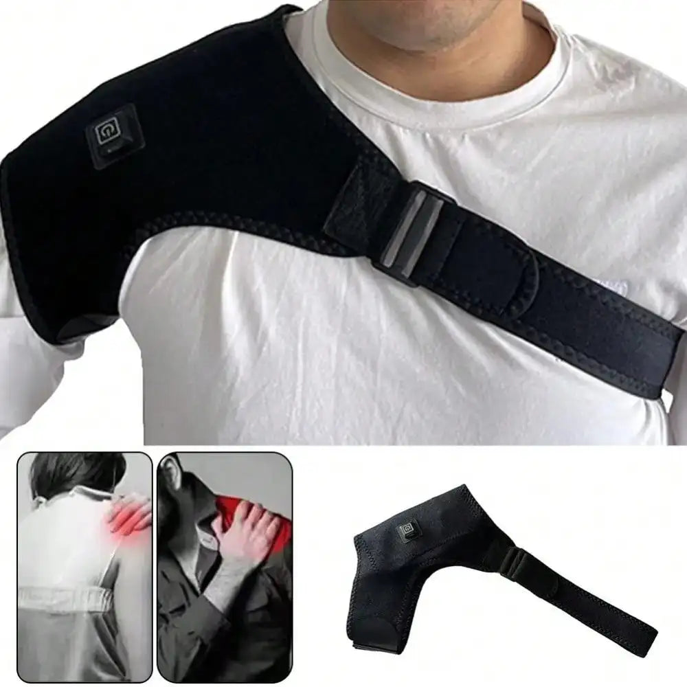 Electric Heated Shoulder Massage Wrap for Pain Relief - 3