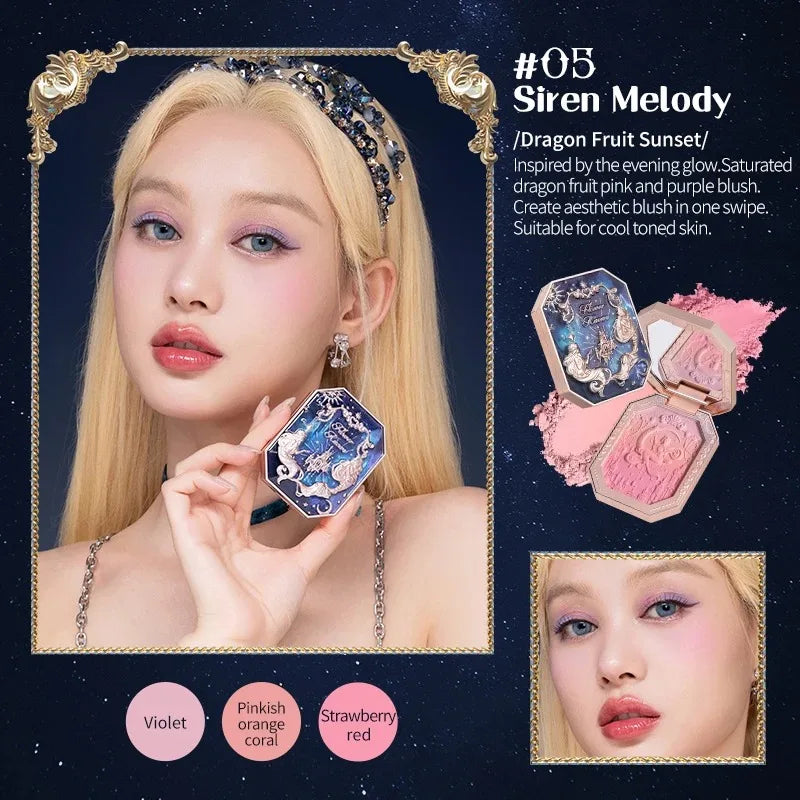 Gradient Mermaid Cheek Blush with Matte Finish - 30