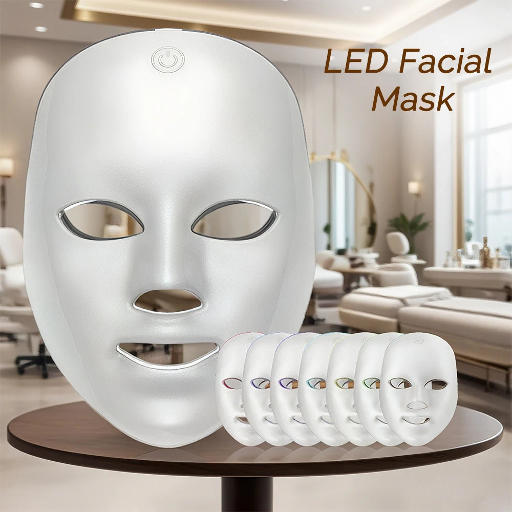 7-Color LED Photon Therapy Facial Mask for Skin Rejuvenation - 11
