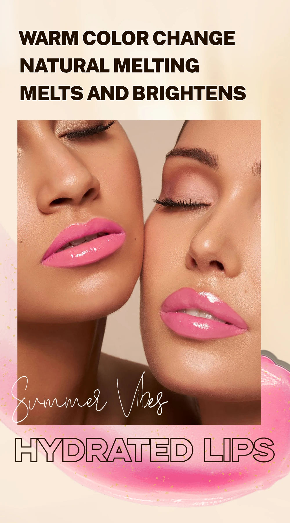 Color-Changing Moisturizing Glitter Lip Balm - 14