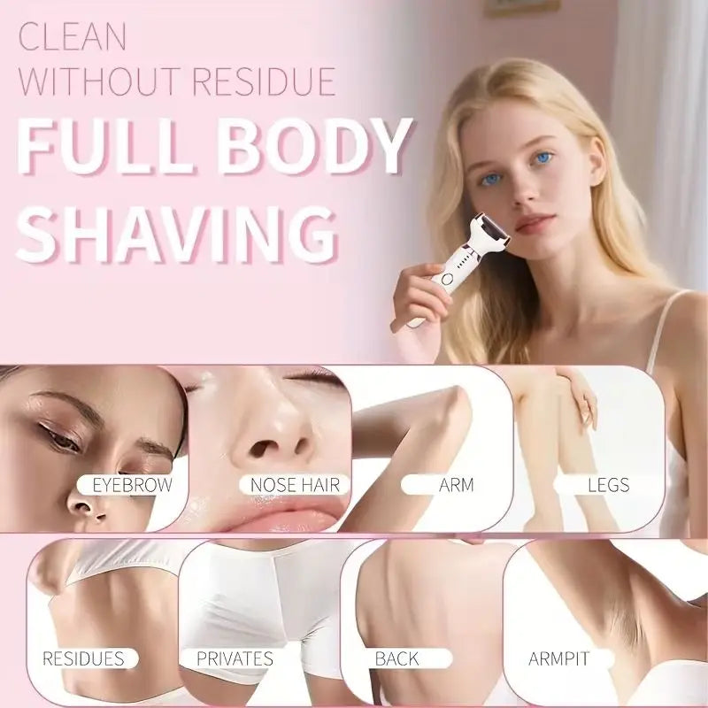 5-in-1 Rechargeable Electric Shaver for Women - 8