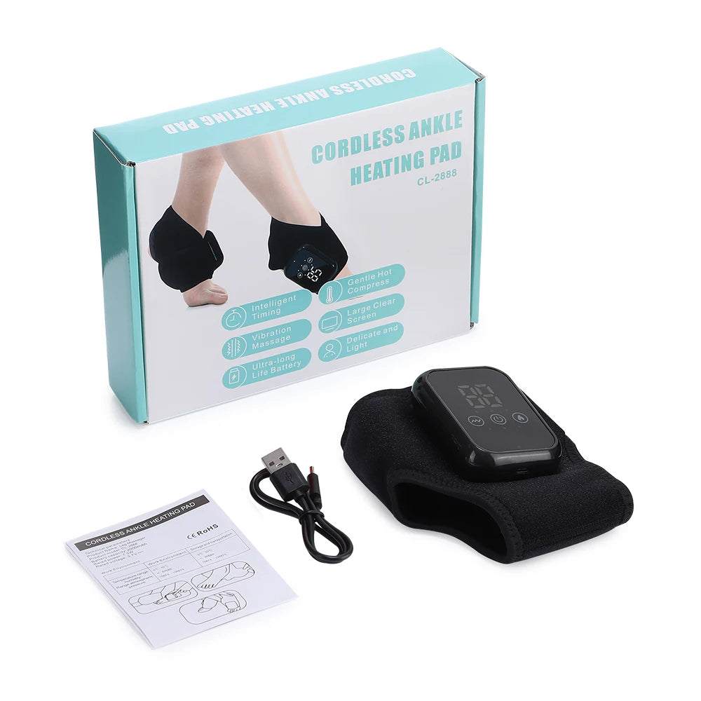 Heated Vibrating Ankle and Wrist Support Wrap - 18