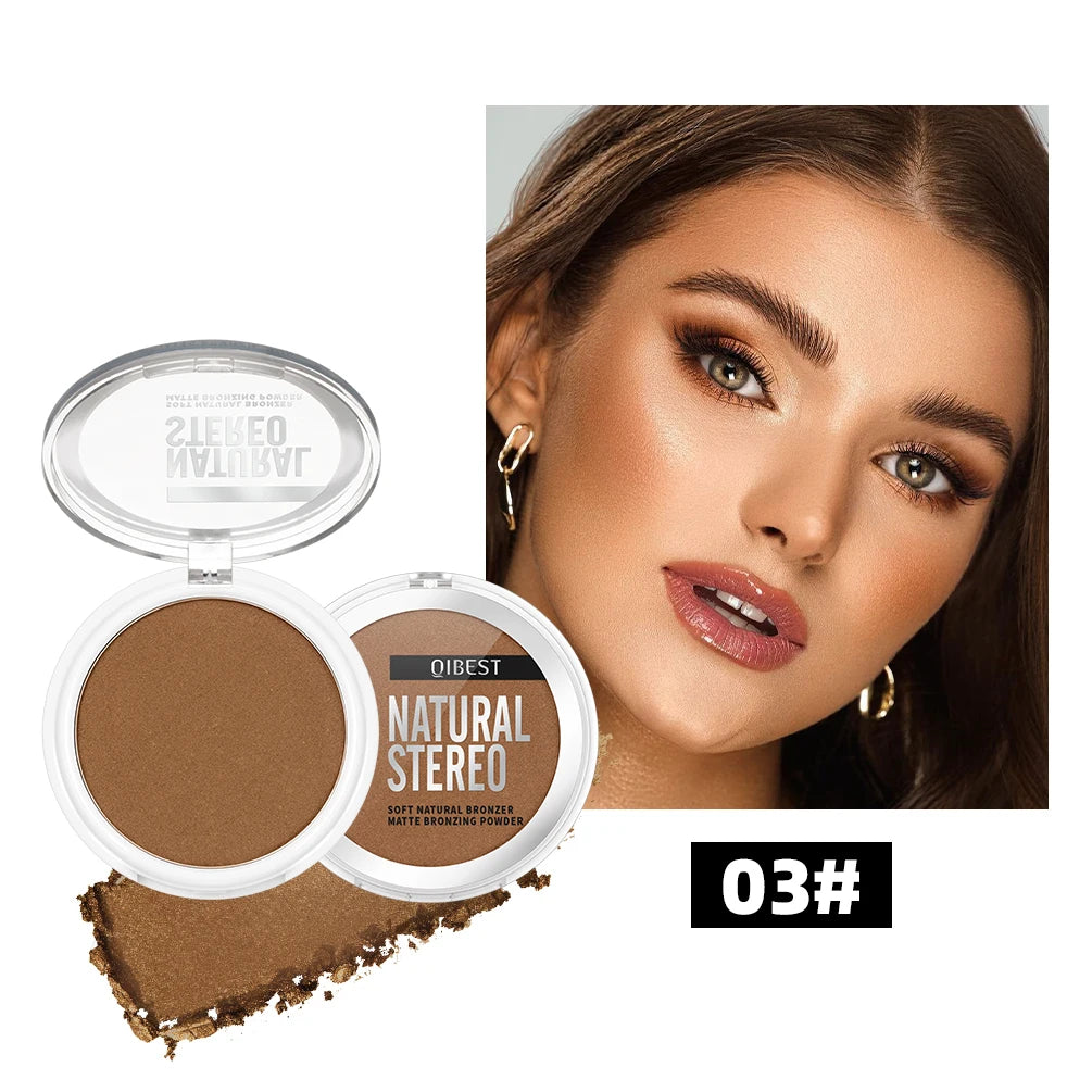 3-in-1 Face Contouring & Highlighting Powder Palette - 24