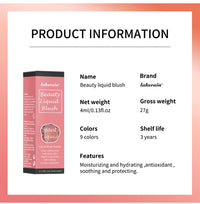 Long-Lasting Waterproof Liquid Cheek Blush