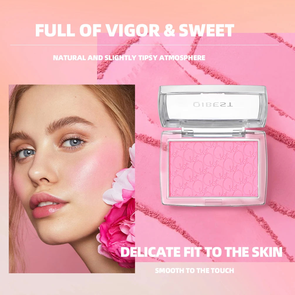 3D Embossed Powder Blush Palette for Radiant Cheeks - 4