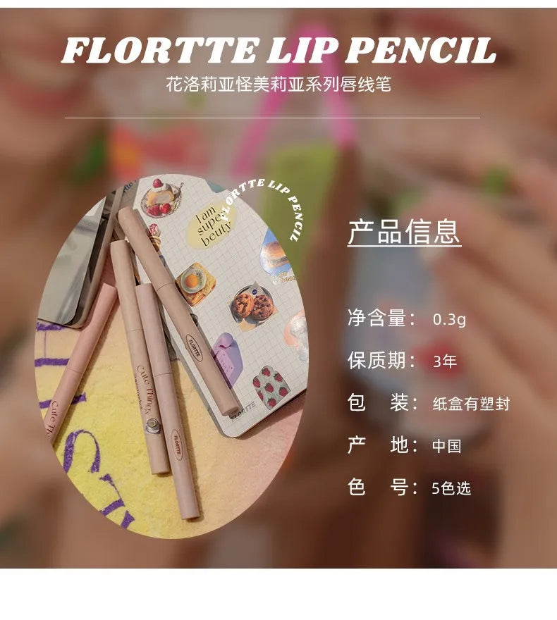 Matte Long-Lasting Mechanical Lip Liner Pencil - 19