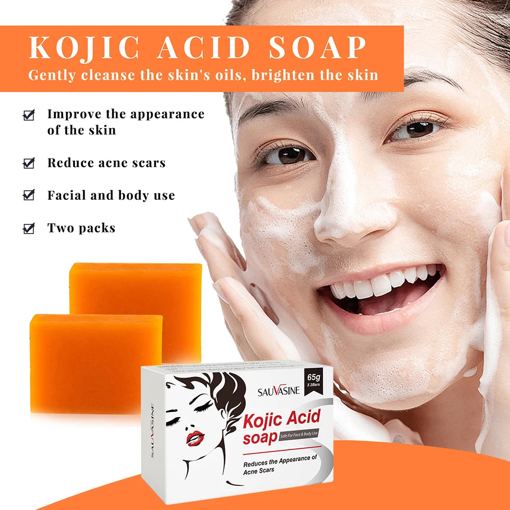 Kojic Acid Brightening Cleansing Bar for Face and Body - 9