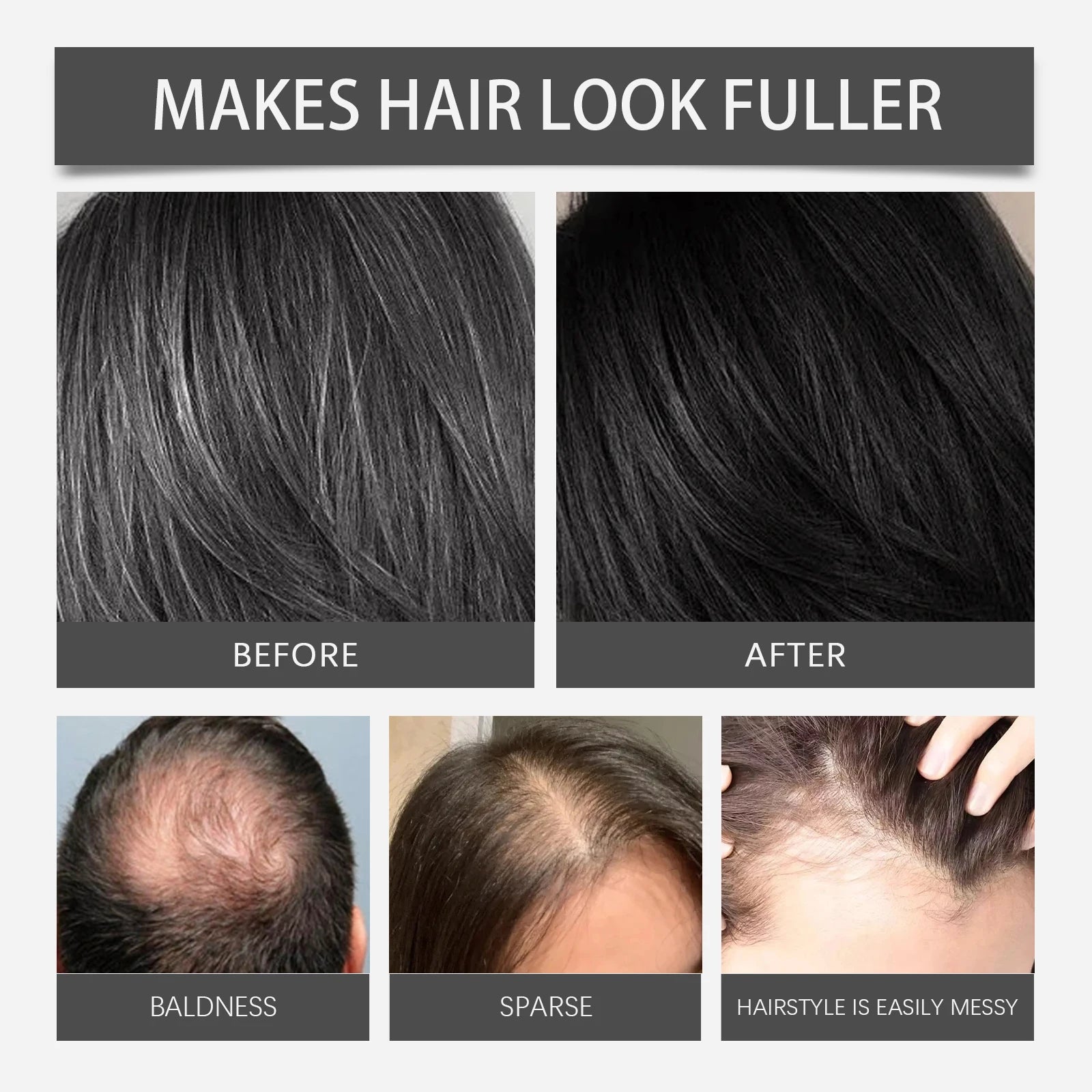 Instant Hair Concealer for Roots and Thinning Hair - 4