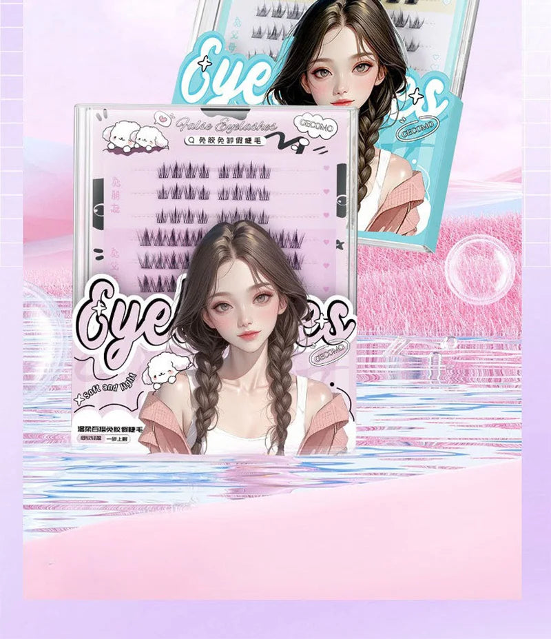 No-Glue DIY Cluster False Eyelashes Book - 19