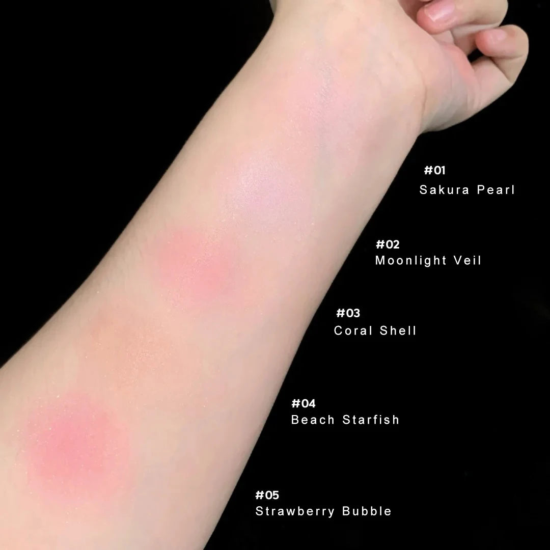Velvet Silk Satin Powder Blush for a Radiant Face Glow - 4