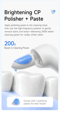 Electric Ultrasonic Teeth Whitening and Tartar Remover Kit