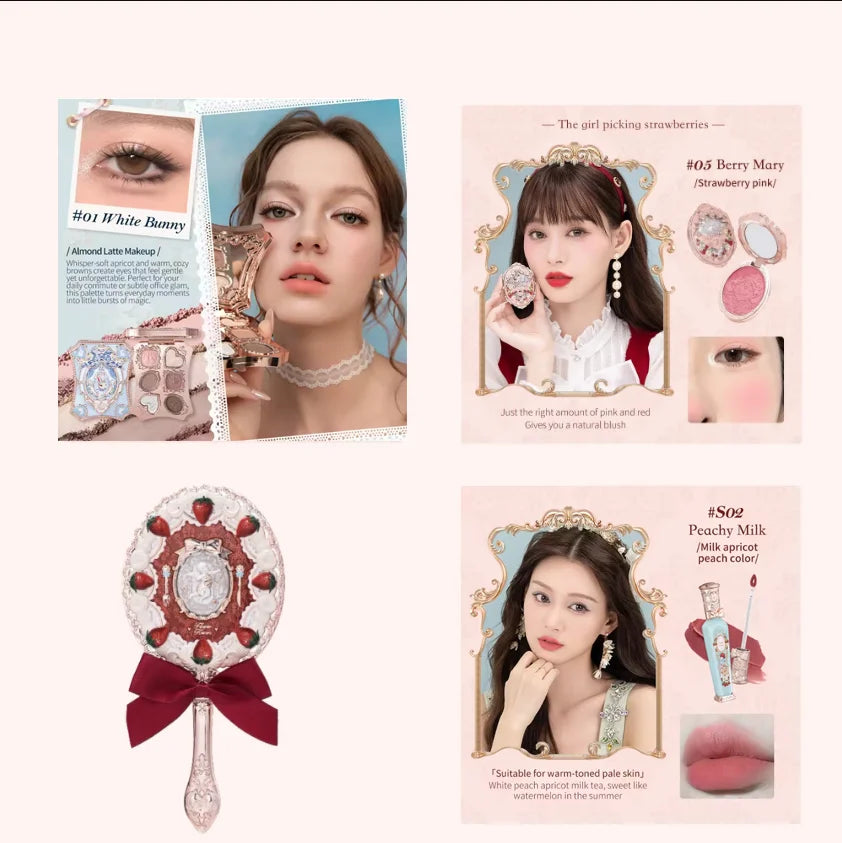 Rococo Style Strawberry Makeup Collection Set - 44